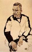 Egon Schiele, Portrait of Heinrich Benesch